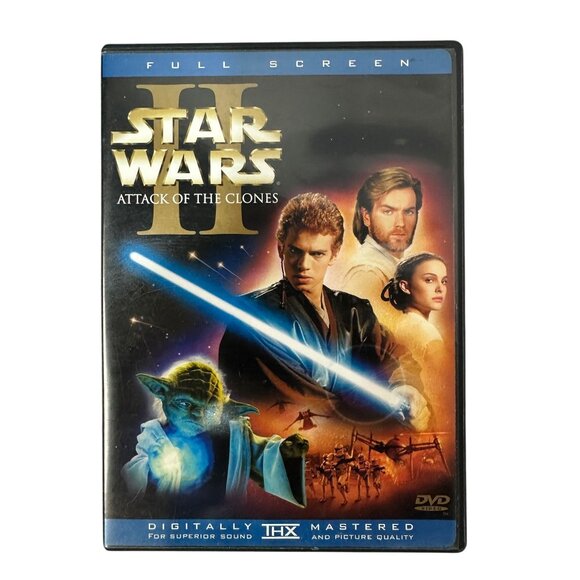 Star Wars Episode II Attack Of The Clones 2002 Full Screen DVD Hayden Christense - Picture 1 of 8